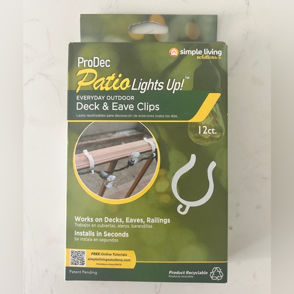 ProDec Patio Lights Up! Deck & Eave Clips – 12 ct - NIB - Picture 1 of 2